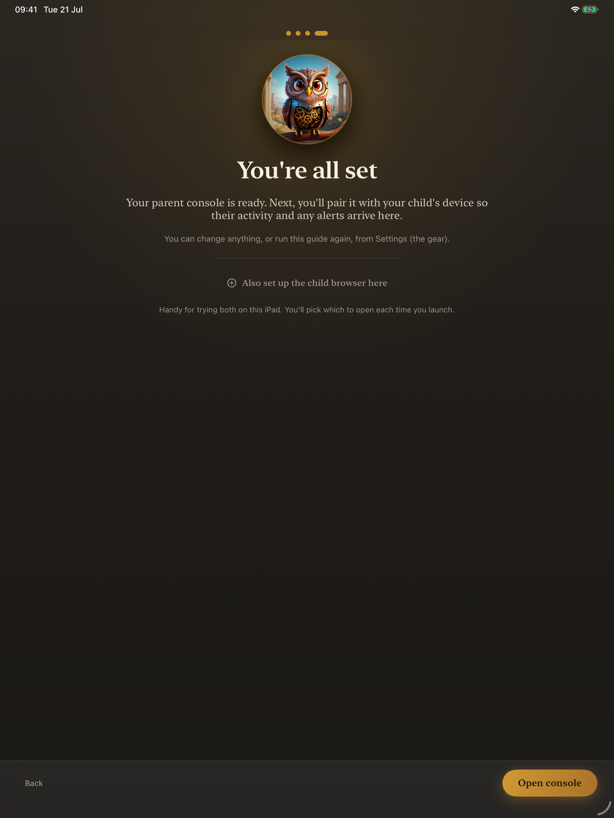 You're all set